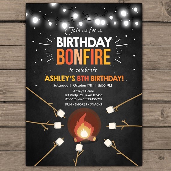 Bonfire Party Invitations 5