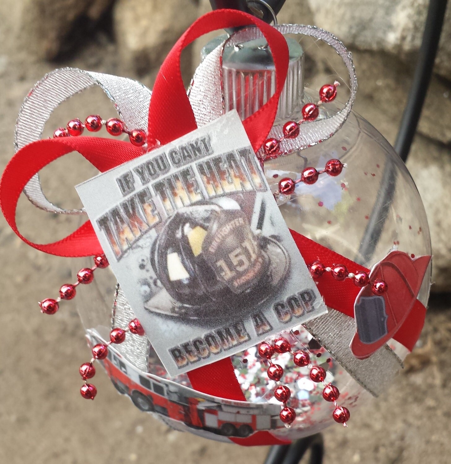 firefighter christmas ornament if you can t by beautifulballs firefighter christmas ornament if you can t by beautifulballs