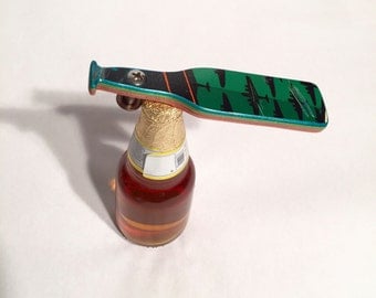 Recycled skateboard bottle opener #64