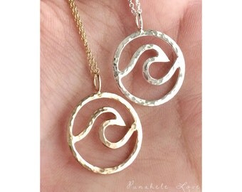 Everlasting Wave Necklace - Everlasting Wave Pendant - Wave Necklace - Wave Pendant