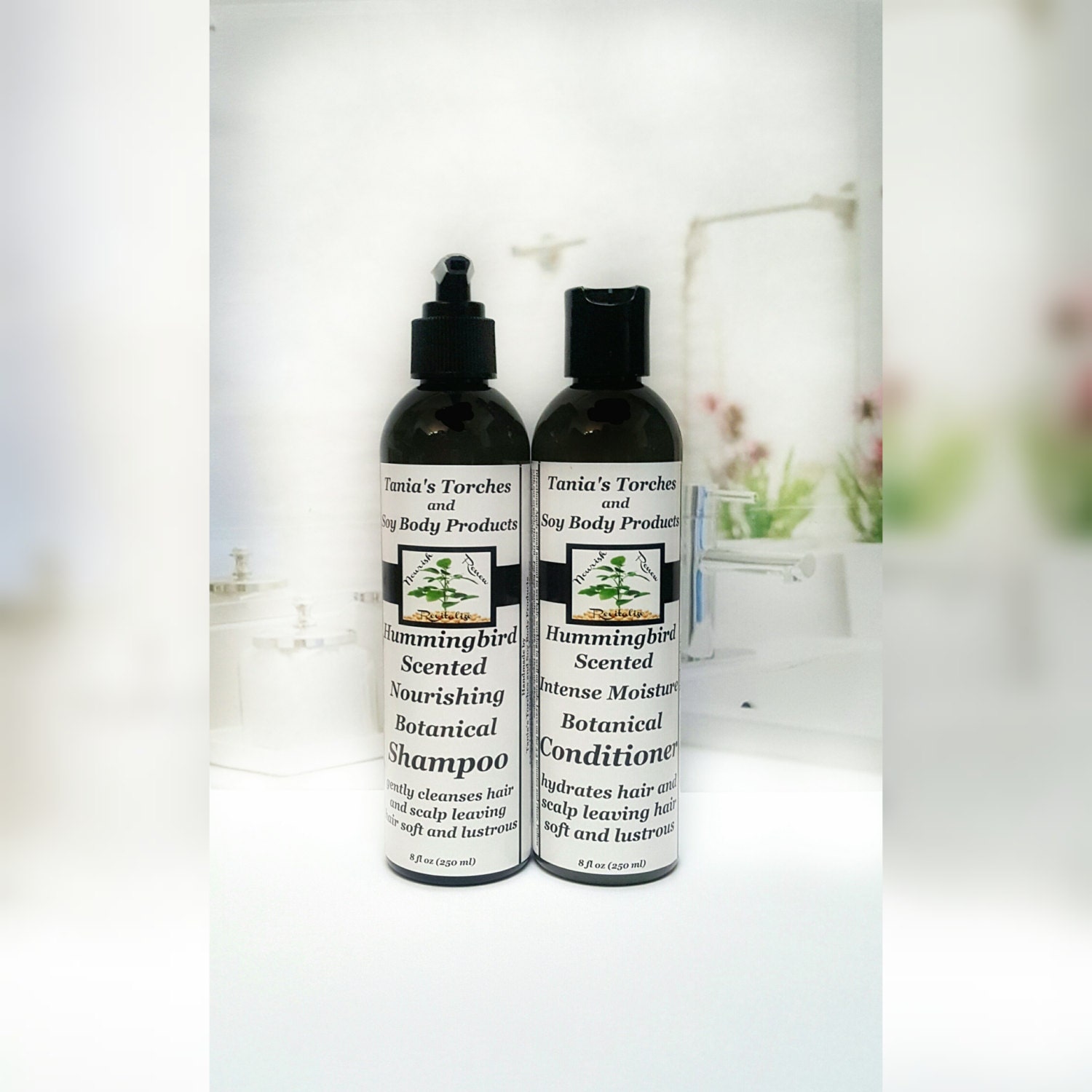Organic Shampoo Organic Conditioner Set Organic by TaniasTorches