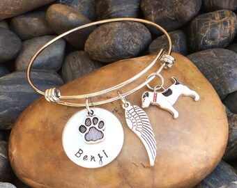 Jack Russell Memorial Bracelet | Jack Russell Memorial Jewelry | Rainbow Bridge Jewelry | Pet Memorial Jewelry | Pet Sympathy Gift