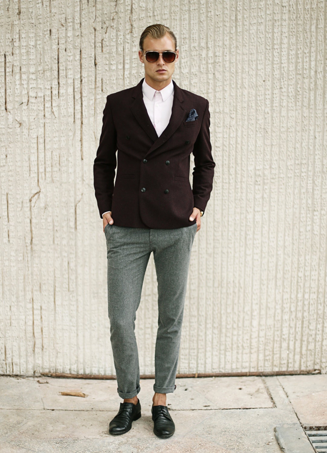 mens tapered cropped dress pants