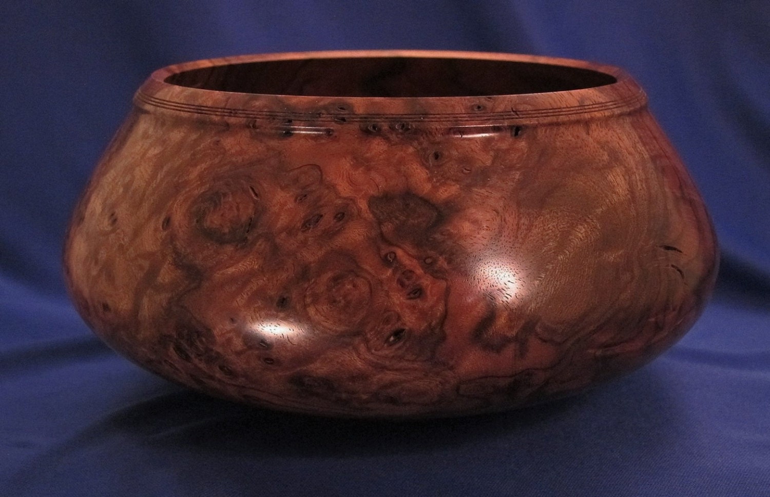 Claro Walnut Burl Wood Bowl Wooden Bowl Fine Woodworking Lathe