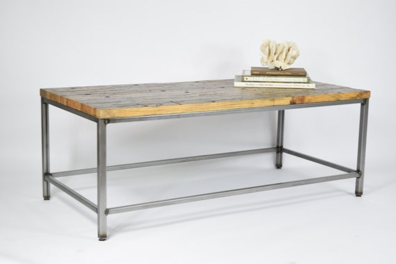 Items Similar To The Matilda Slim Coffee Table Industrial Coffee Table With Rustic Wood Finish