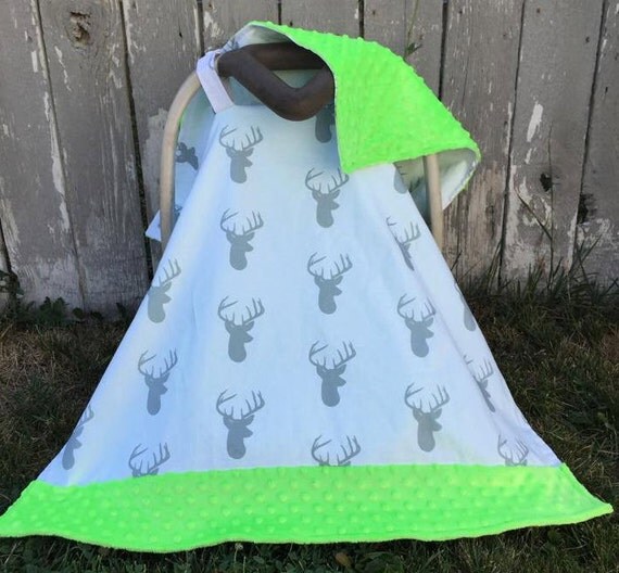 Deer Car Seat Canopy/ Car Seat Cover Deer by SewSweetBabyDesigns