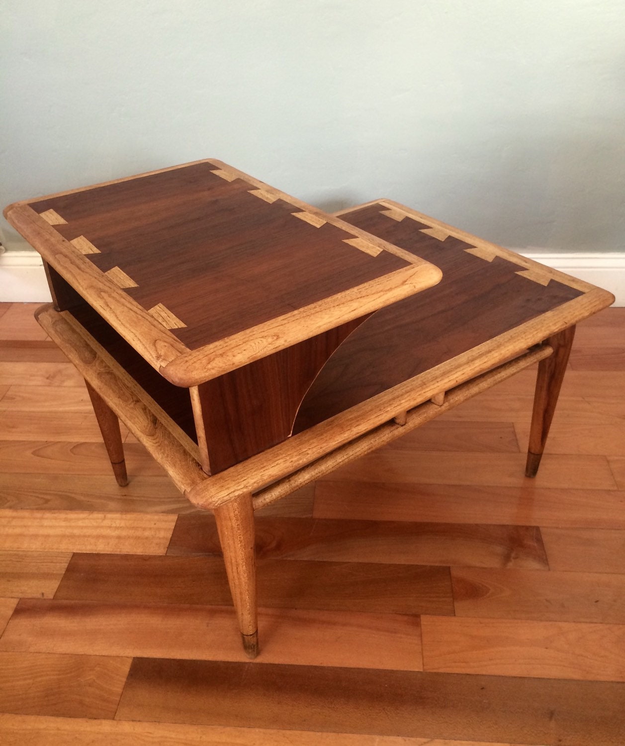 Mid Century Modern Dovetail Side Table