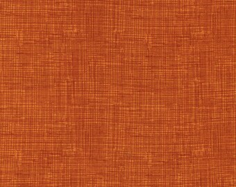 Rust Quilt Fabric, Timeless Treasures Fun C8224 Spice Sketch Basic, Crosshatch, Tone on Tone Rust, Fall Pumpkin Pie Colors