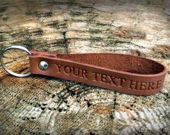Monogram keychain Leather keyring Mens gift Husband gift Boyfriend gift Gift for men Groomsmen gift 3rd anniversary gift Personalised gift