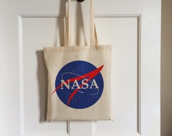 NASA Vintage Style Cotton Tote Bag