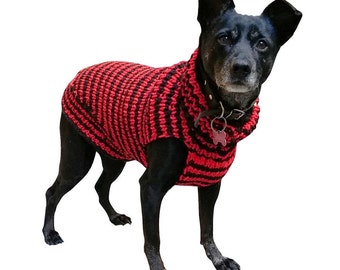 Dog Sweater - Hand Knit dog sweater for small and medium dogs - Custom made dog sweater for your dog