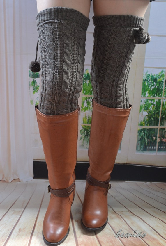 25in long thigh high socks Thigh Highs Leg warmers Heavy