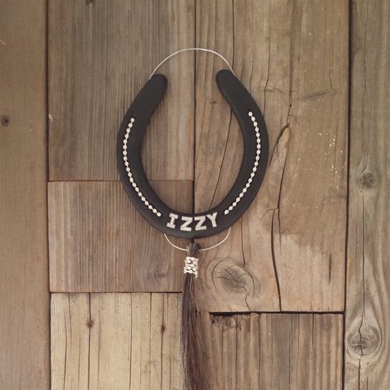 MEMORIAL Tribute Decorated Horseshoes for by EECustomHorseShoes
