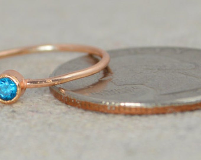 Grab 4 14k Rose Gold Filled Infinity Ring, Rose Gold Filled Ring , Stackable Rings, Mothers Ring, Birthstone, Rose Gold, Rose Gold Knot Ring