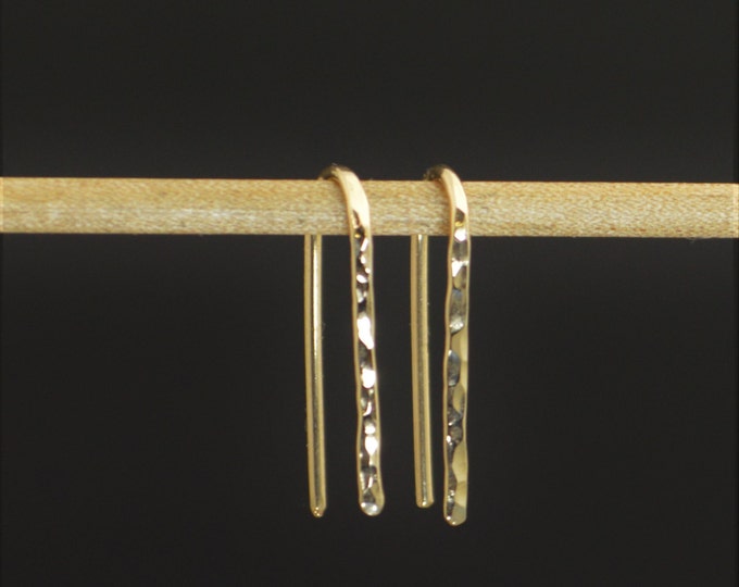 Gold Open Hoop Earrings, Horseshoe Earrings, Arc Earrings,Simple Earrings,14K Gold Filled,Gold Arc Earrings,Gold Open Hoop, Minimal Earrings