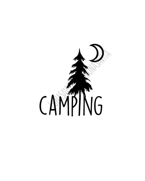 Download Camping SVG DXF Files for Cricut Design Space Silhouette