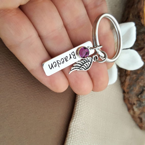 Personalized Memorial Key Chain Remembrance Sympathy Gift