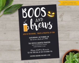 Boos And Booze Invitation 10