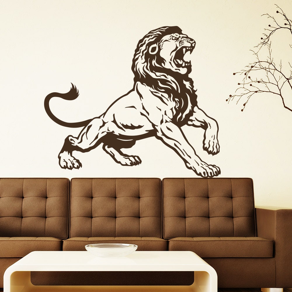 Lion Wall Decals Lion King Vinyl Sticker Living Room Decor