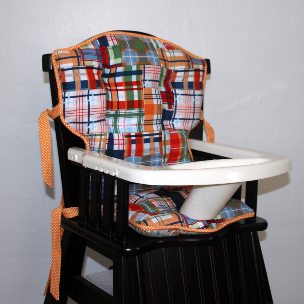 Custom Eddie Bauer Madras Plaid High Chair Cushions High   Il Fullxfull.903196164 Dx0q 