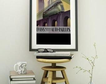 VINTAGE ART DECO Poster Print Vintage Wall Art Old Style Advertising Posters Canvas Wall Decor Railway Poster Art Deco Style Posters Color