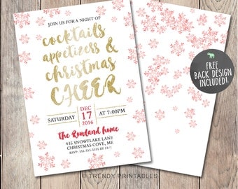 Christmas Party Invitation Holiday Party Invitation