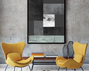 Black and white print, large print, nordic print, Black art, black and white art, grey art, grey prints, scandinavian design, grey wall art