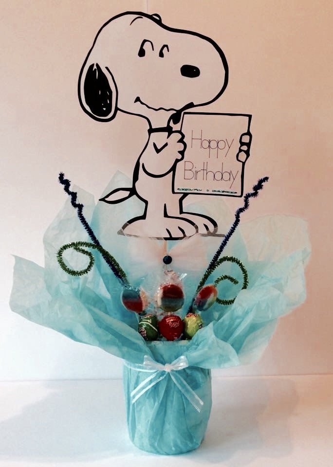 Snoopy Centerpiece stick birthday party decorations supplies