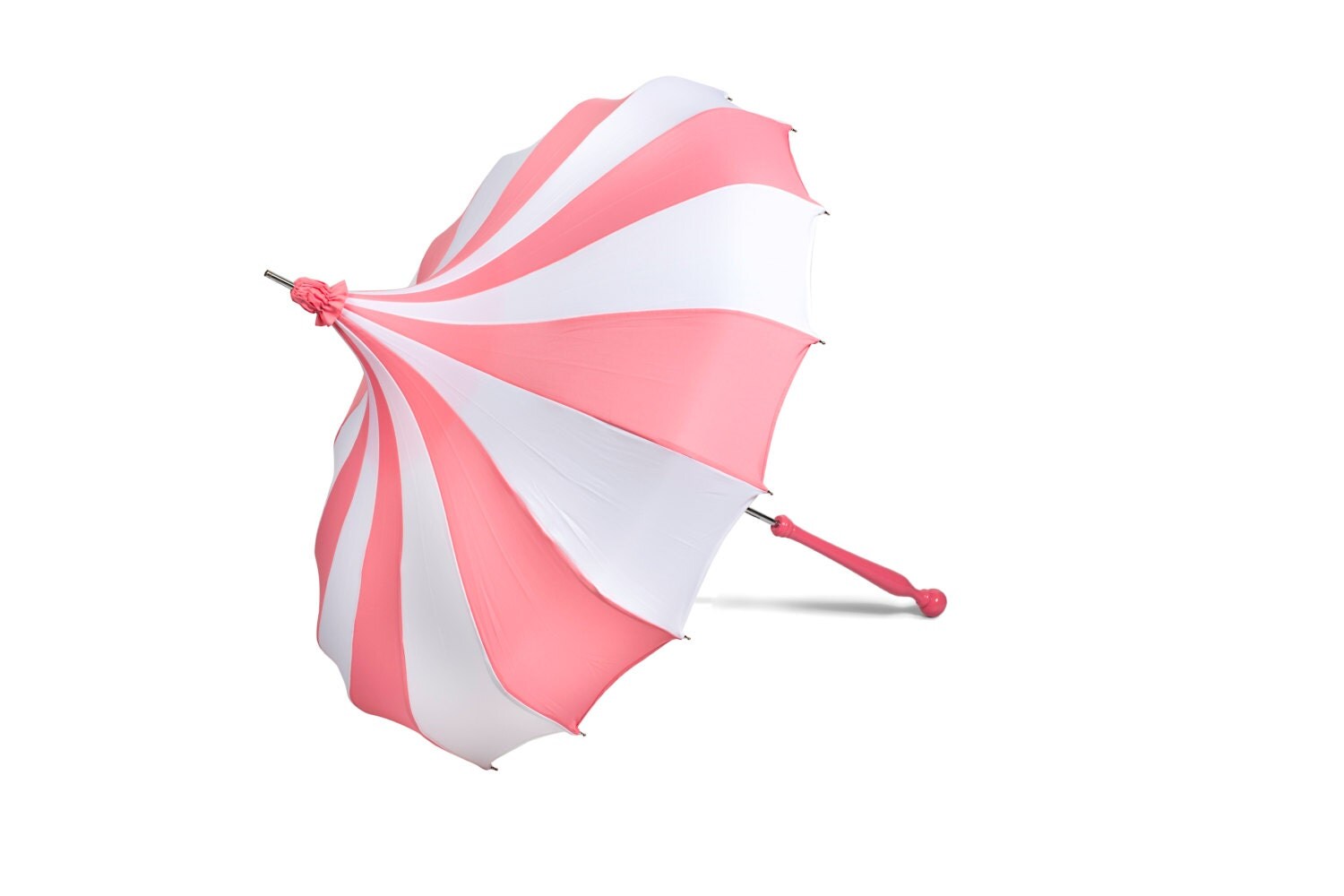 Pink & White Bella Umbrella Pagoda Umbrella by BellaUmbrellas