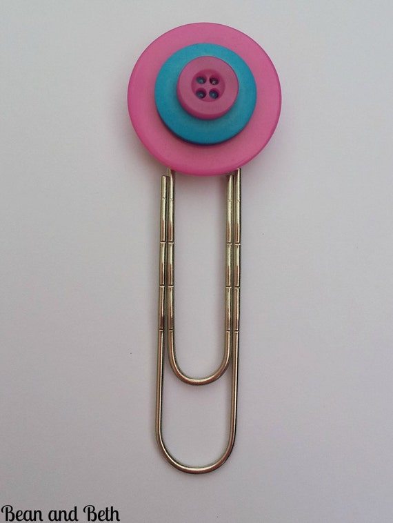 Button Paper Clip Bookmark Paper Clip Bookmark Bookmark