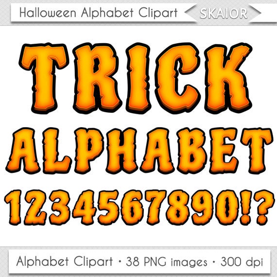 halloween alphabet clipart - photo #5