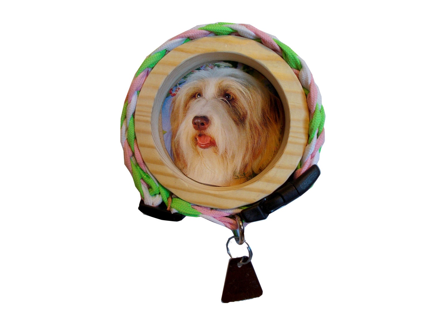 Dog Cat Pet Collar Frame Unfinished Wood Craft by TheKraftieKat