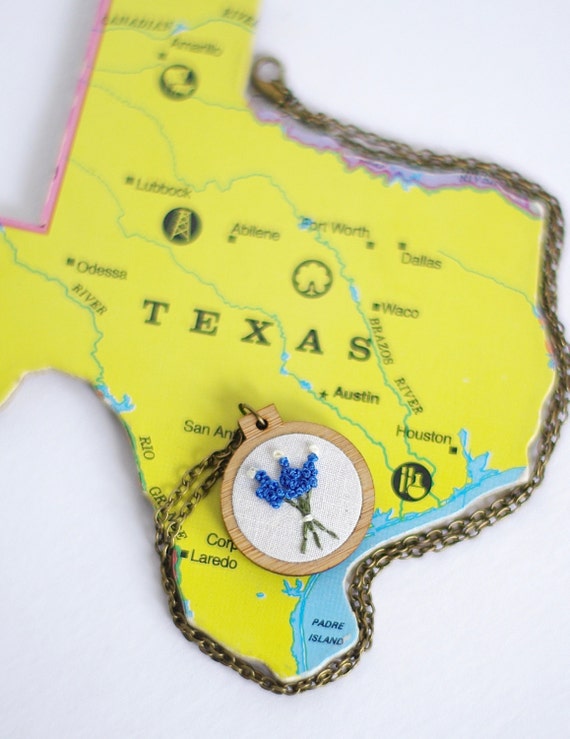 texas necklace texas jewelry texan