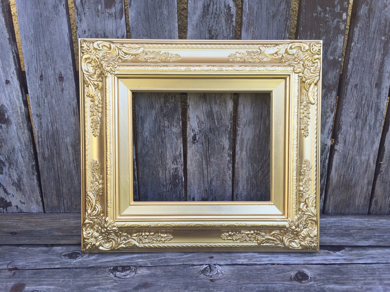 Gold Baroque 11x14 Picture Frame Metallic GOLD by ThePaintedLdy