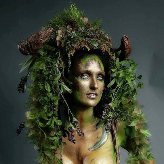 Items similar to Forest Queen Druid Beltane Goddess Woodland Wiccan ...