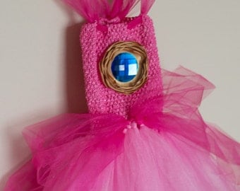 Princess Peach Inspired Tutu Dress and Crown