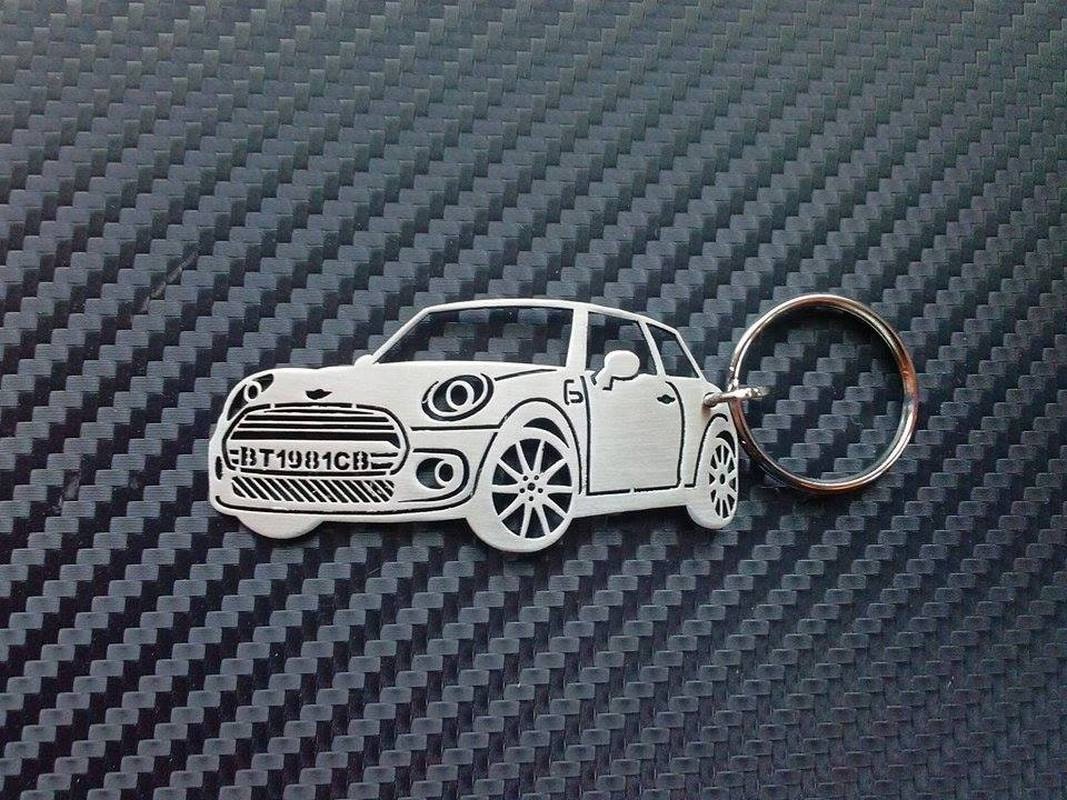 Mini Cooper Personalized Key Chain Keychain by GuestFromThePast