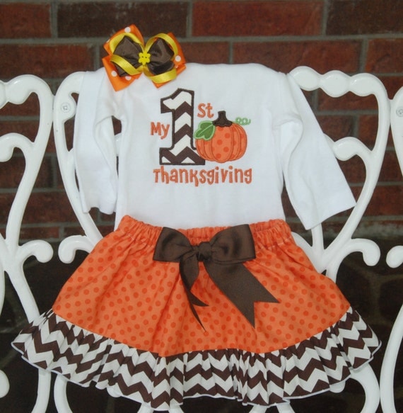 Thanksgiving Outfit Baby Girl First Thanksgiving Outfit Baby Girl First