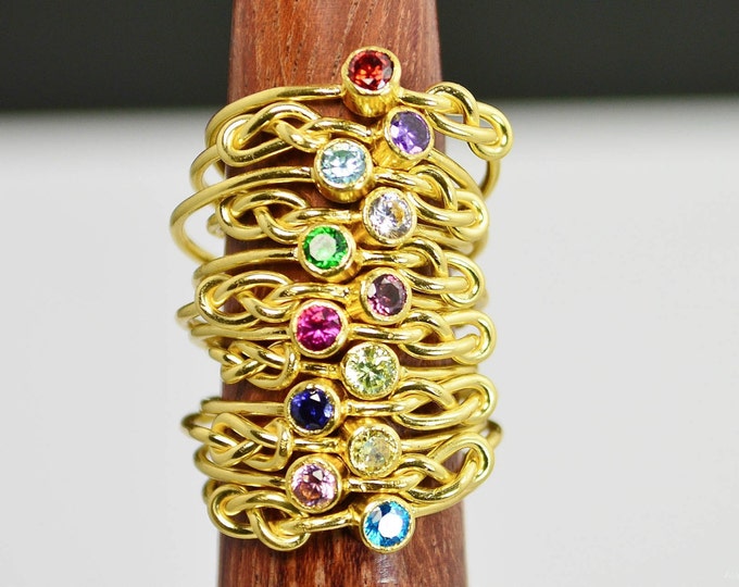 14k Gold Filled Infinity Ring, Gold Filled Ring, Stackable Rings, Mother Ring, Birthstone Ring, Gold Infinity Ring, Gold Knot Ring, Solitare