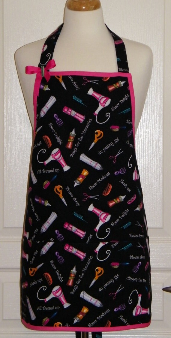 Hair Dresser Salon Apron Beauty Salon Apron Hair Dresser Etsy Sala