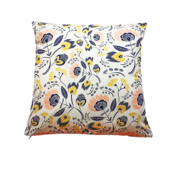 Floral Print Cushion Cover Scandinavian Design Pillow Cover