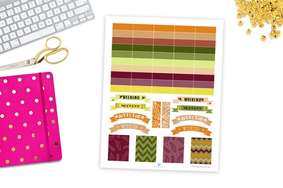 Erin Condren Planner Stickers Printable by PrintableHaven on Etsy