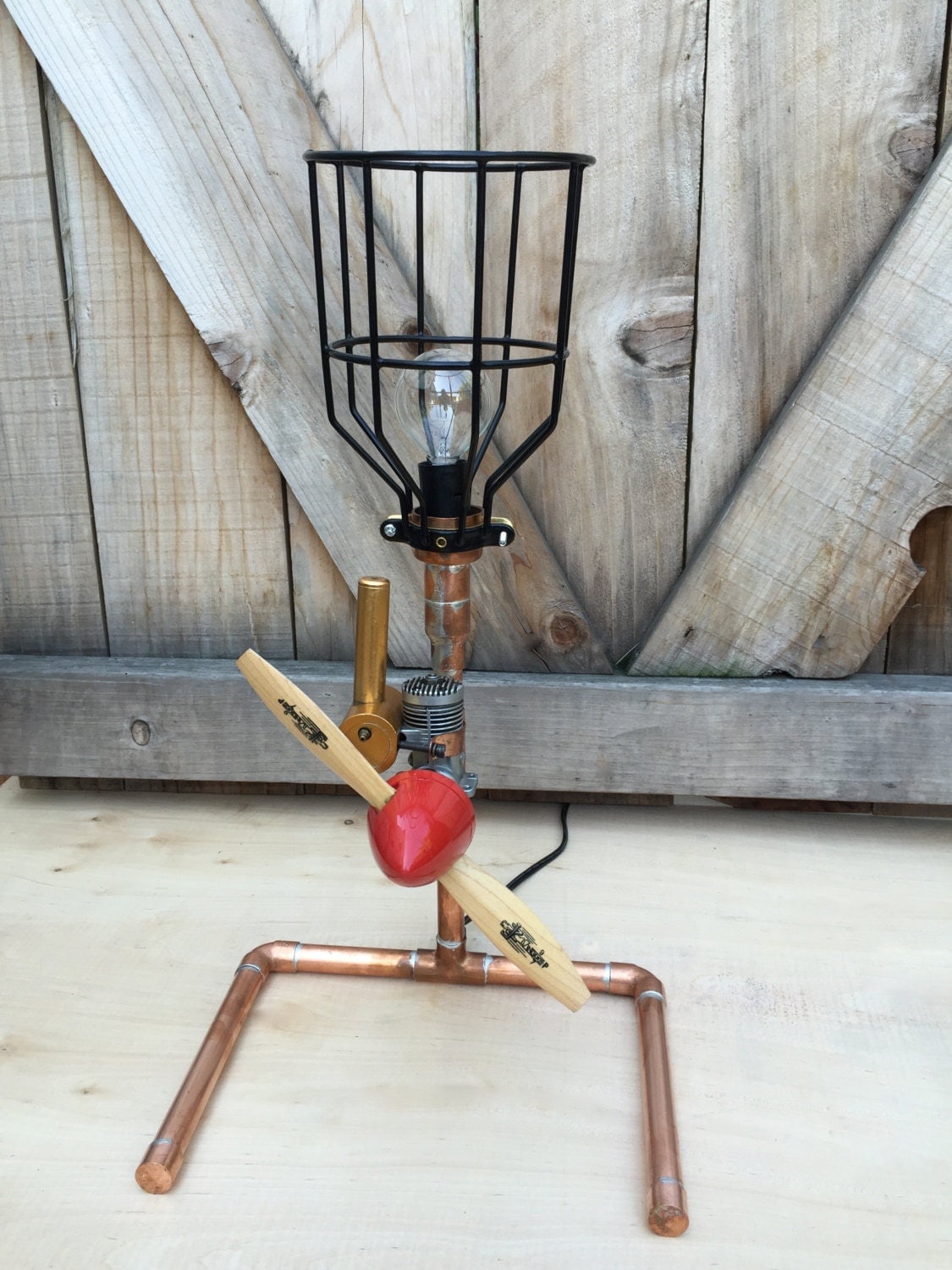 Industrial Aviation Lamp Vintage RC Airplane Parts Aviation