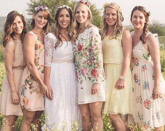 Bachelorette Party DIY Kit Set 5- DIY Flower Crown Kits - DIY Wedding Kits- Bulk Flower Crown- Wedding Party Headbands- Hen Party Crowns