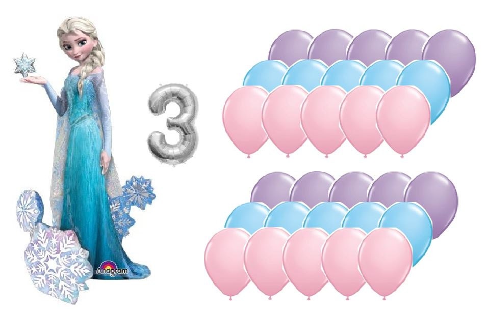 Frozen Elsa Birthday Balloon Bundle With Airfill Mylar Age