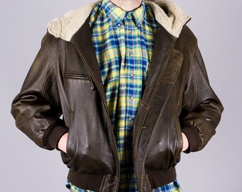 Vintage Aviator jacket with Teddy-details