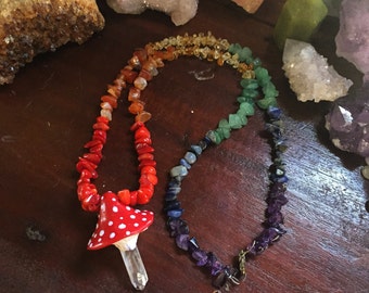Amanita Chakra Necklace