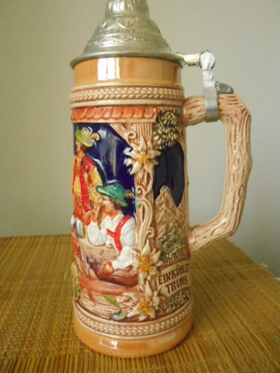 Vintage West German Gerz Beer Stein by MYVINTAGEMOON on Etsy