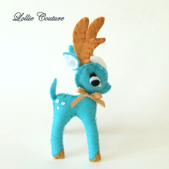 Felt Ornaments Christmas Ornaments Deer by ModernStyleHoliday