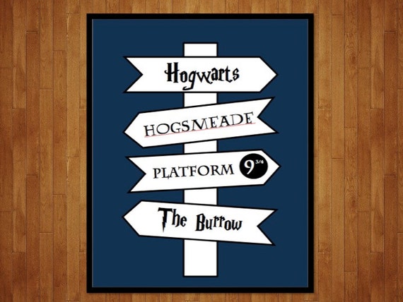 Items similar to Harry Potter Road Signs, Harry Potter Street Signs ...